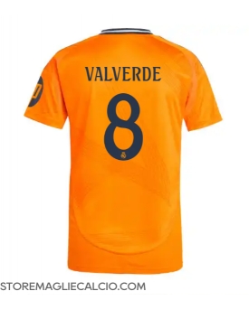 Real Madrid Federico Valverde #8 Maglia Gara Trasferta Repliche 2024-25